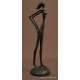 personnage contemporain en bronze