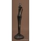 personnage contemporain en bronze