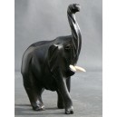 Big black ebony elephant