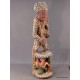 African statue: Throne beaded Bamileke