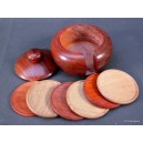 Sous-verres en bois exotique